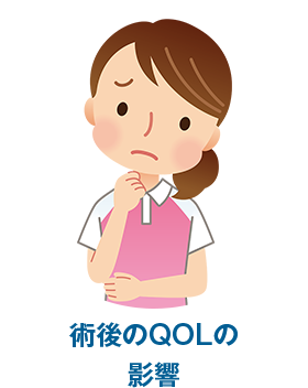 術後のQOLの影響